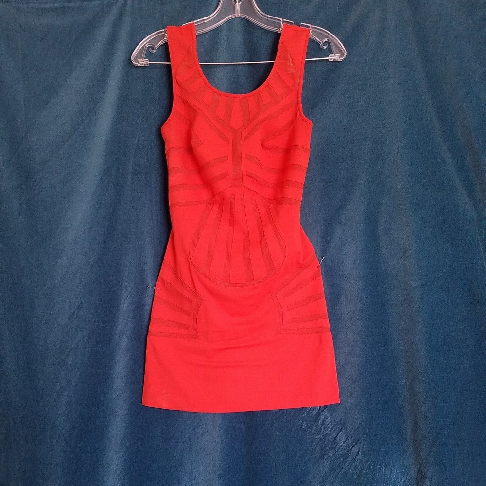 La Perla Orange Mini Dune Dress, XS